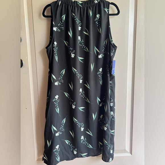 APT. 9 Black Floral Sleeveless Dress with Pockets – Size M (NWT) - Picture 1 of 9
